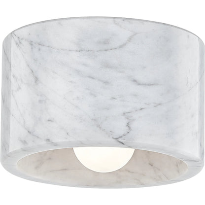 Bleecker Flush Mount by Hudson Valley in polished nickel. Made from brass in a modern style.