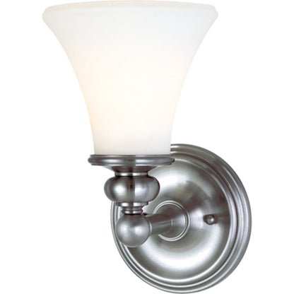 Weston Bath Bracket by Hudson Valley in polished nickel. Made from steel in a traditional style.