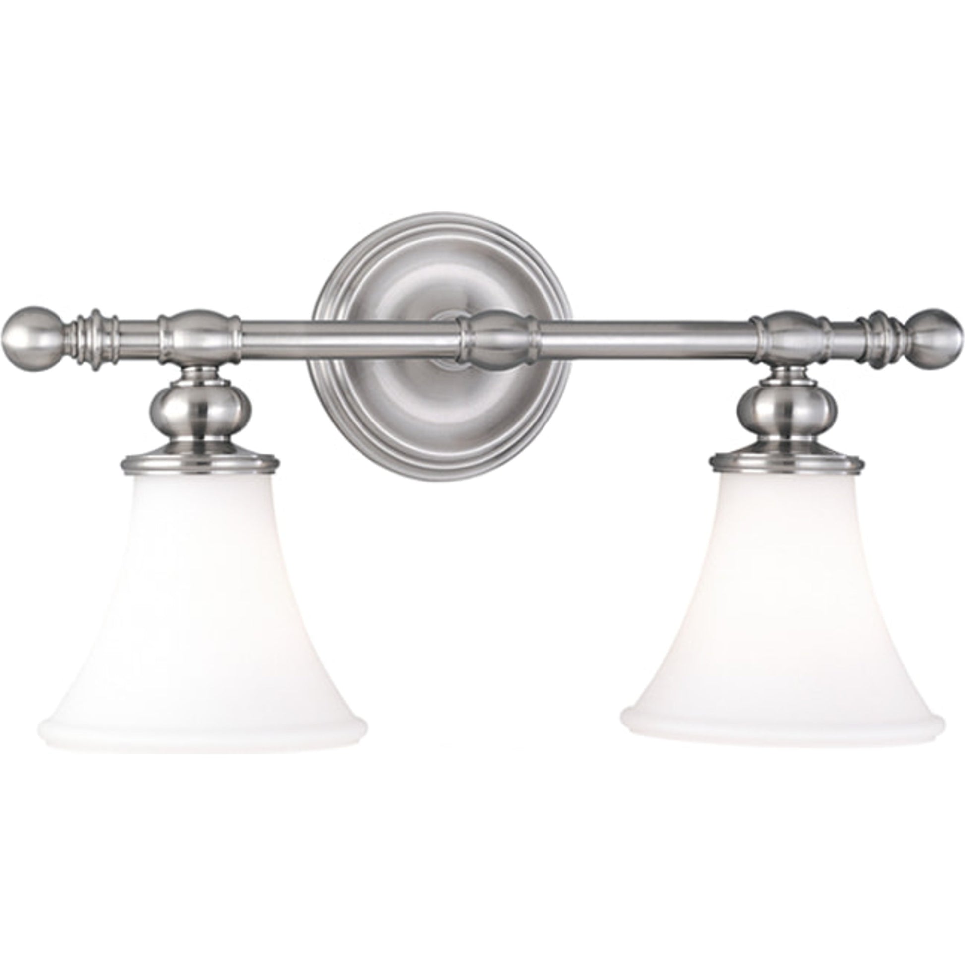 Weston Bath Bracket by Hudson Valley in polished nickel. Made from steel in a traditional style.