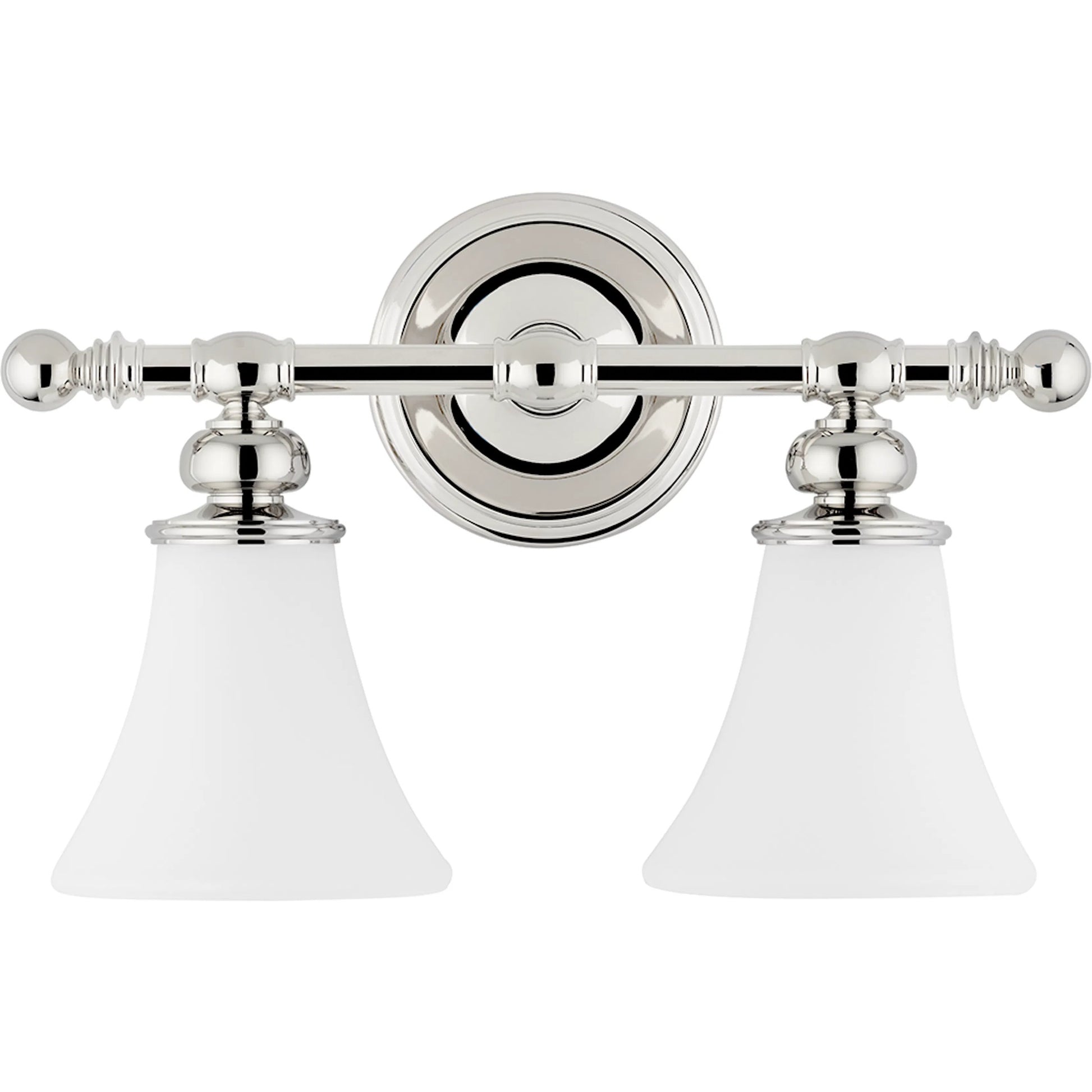 Weston Bath Bracket by Hudson Valley in polished nickel. Made from steel in a traditional style.