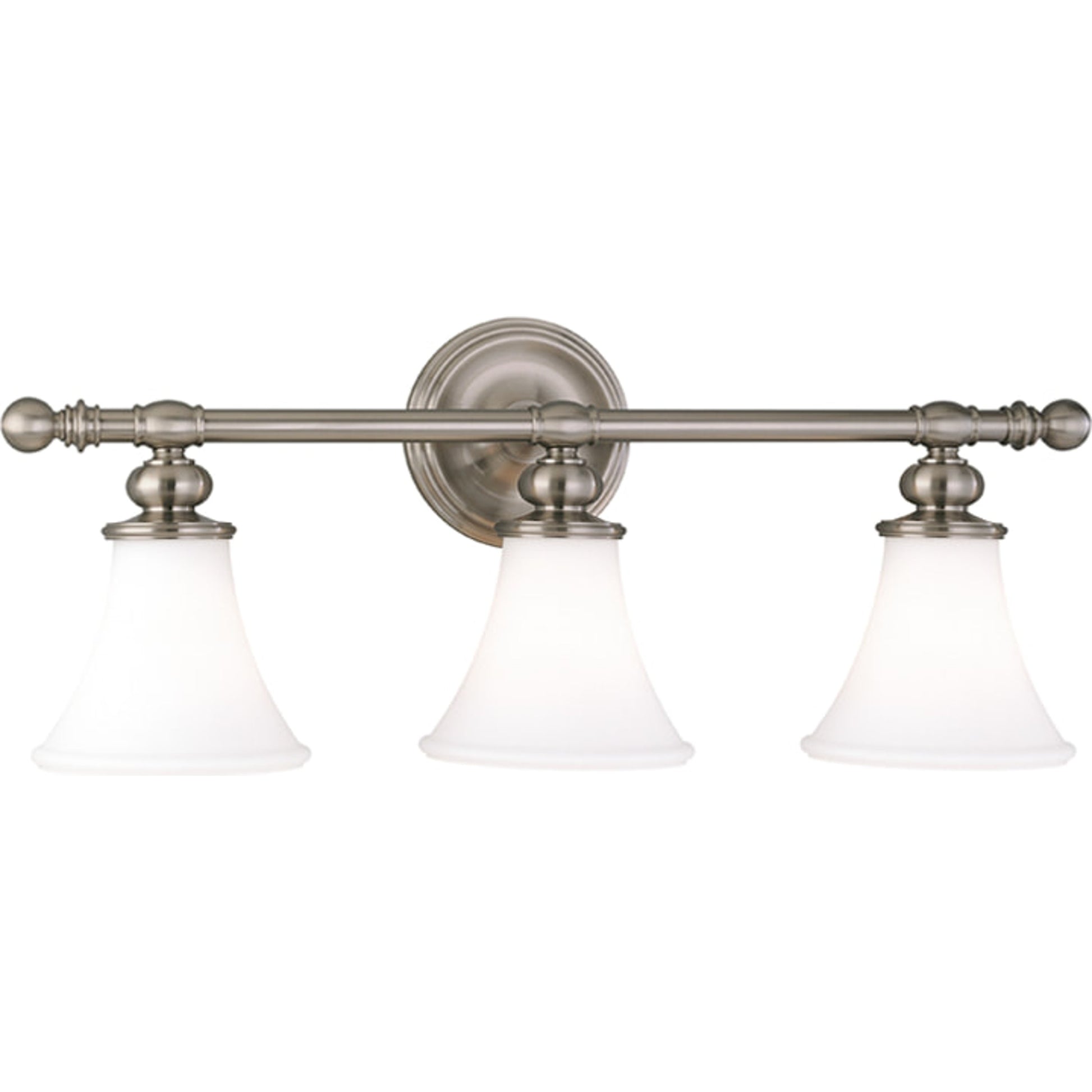Weston Bath Bracket by Hudson Valley in polished nickel. Made from steel in a traditional style.