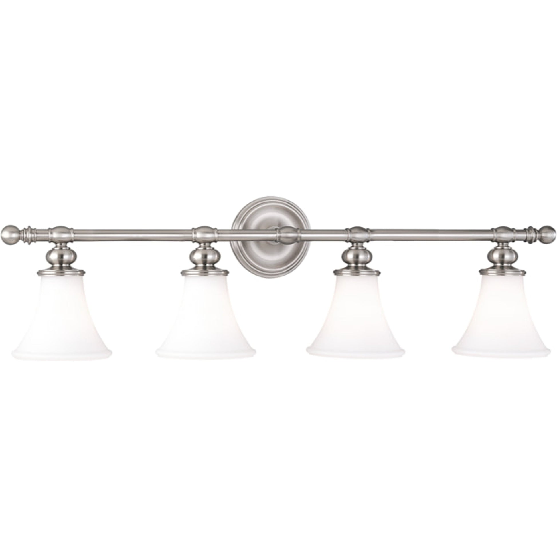 Weston Bath Bracket by Hudson Valley in polished nickel. Made from steel in a traditional style.