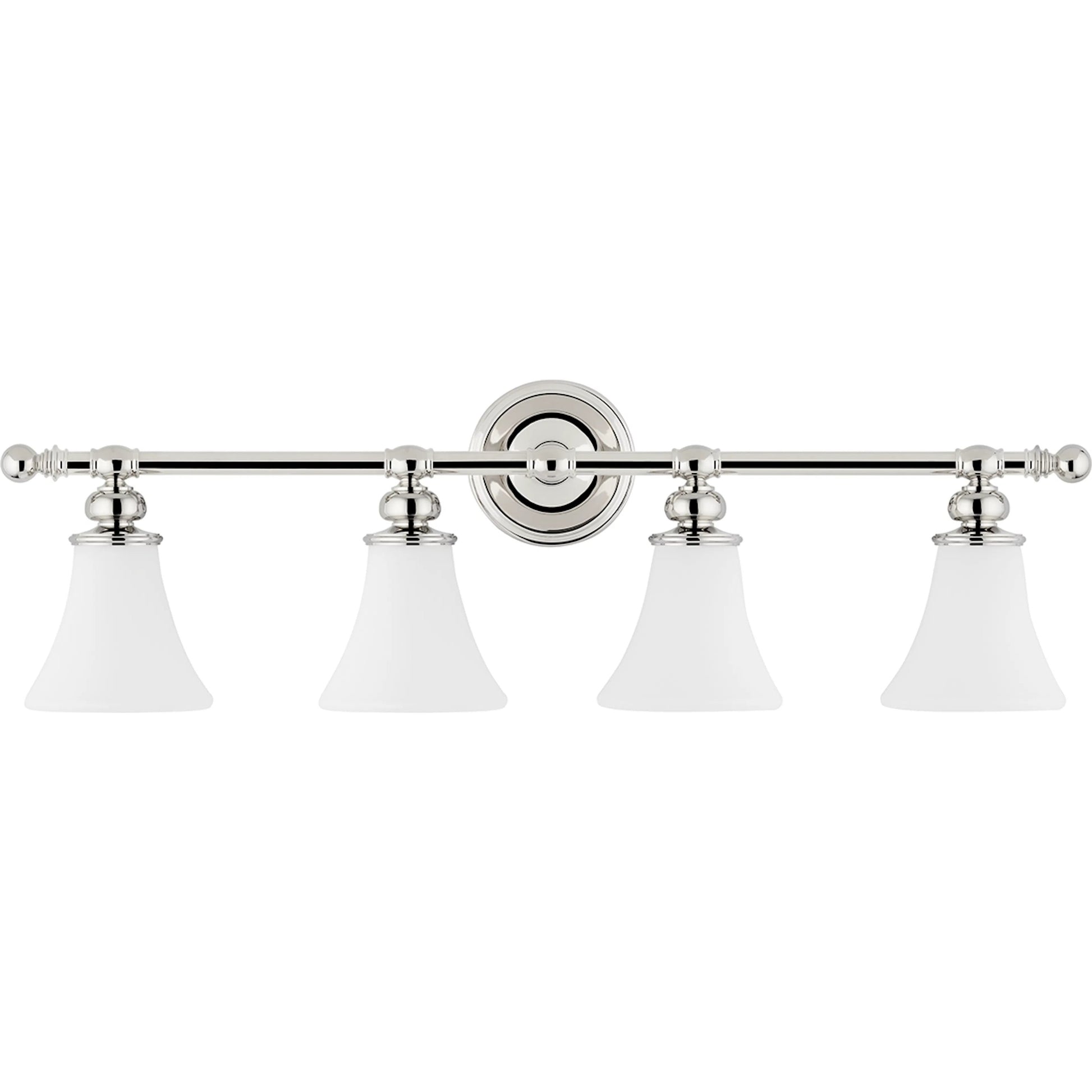 Weston Bath Bracket by Hudson Valley in polished nickel. Made from steel in a traditional style.