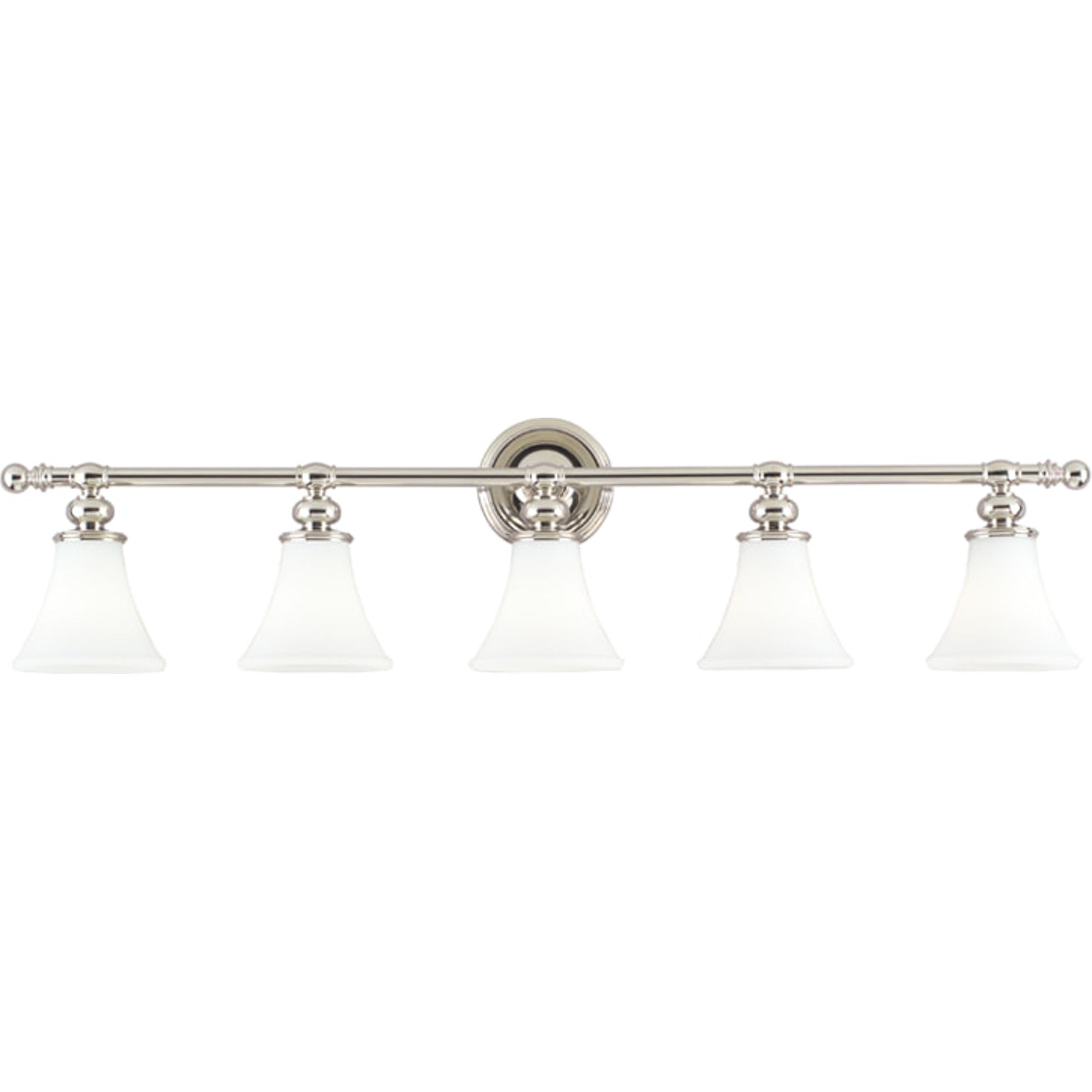 Weston Bath Bracket by Hudson Valley in polished nickel. Made from steel in a traditional style.
