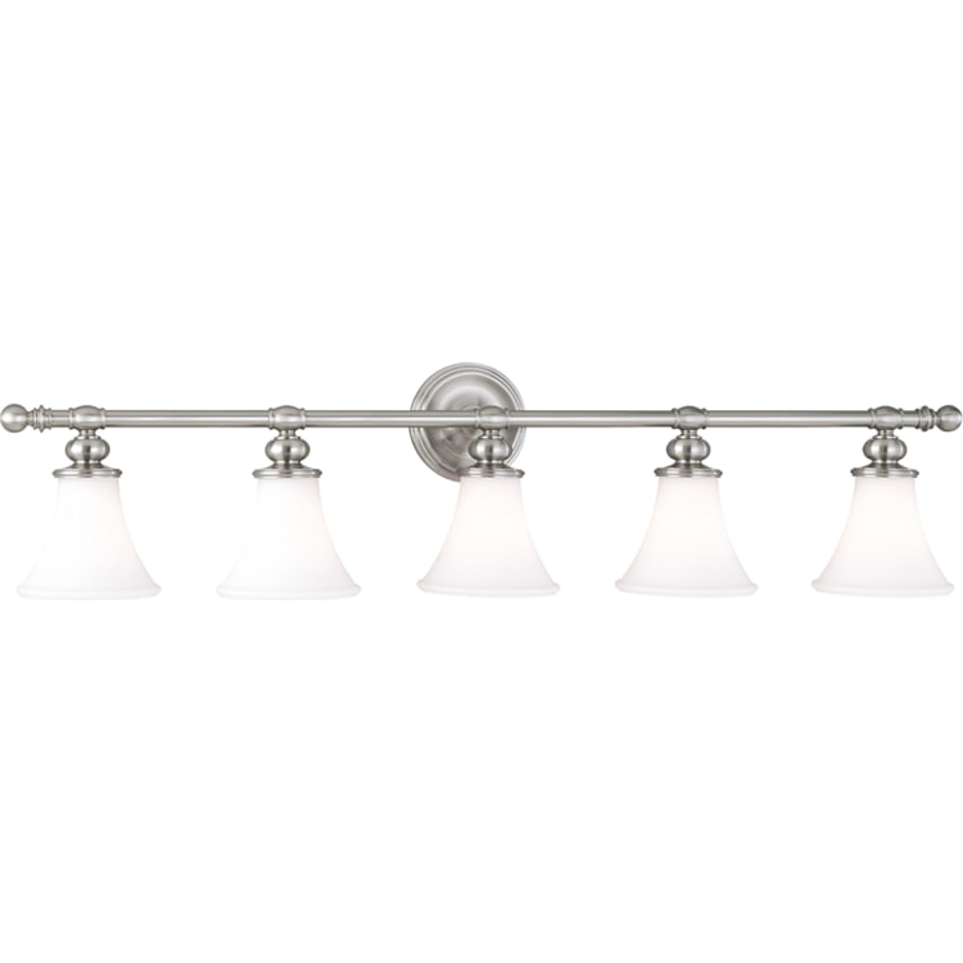 Weston Bath Bracket by Hudson Valley in polished nickel. Made from steel in a traditional style.
