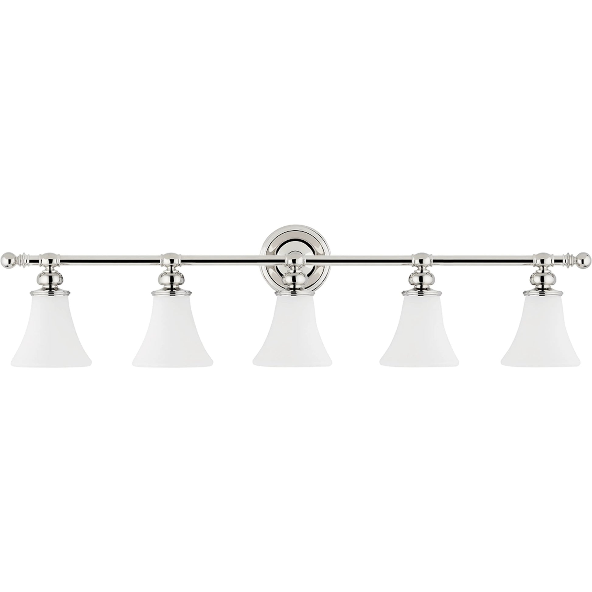 Weston Bath Bracket by Hudson Valley in polished nickel. Made from steel in a traditional style.