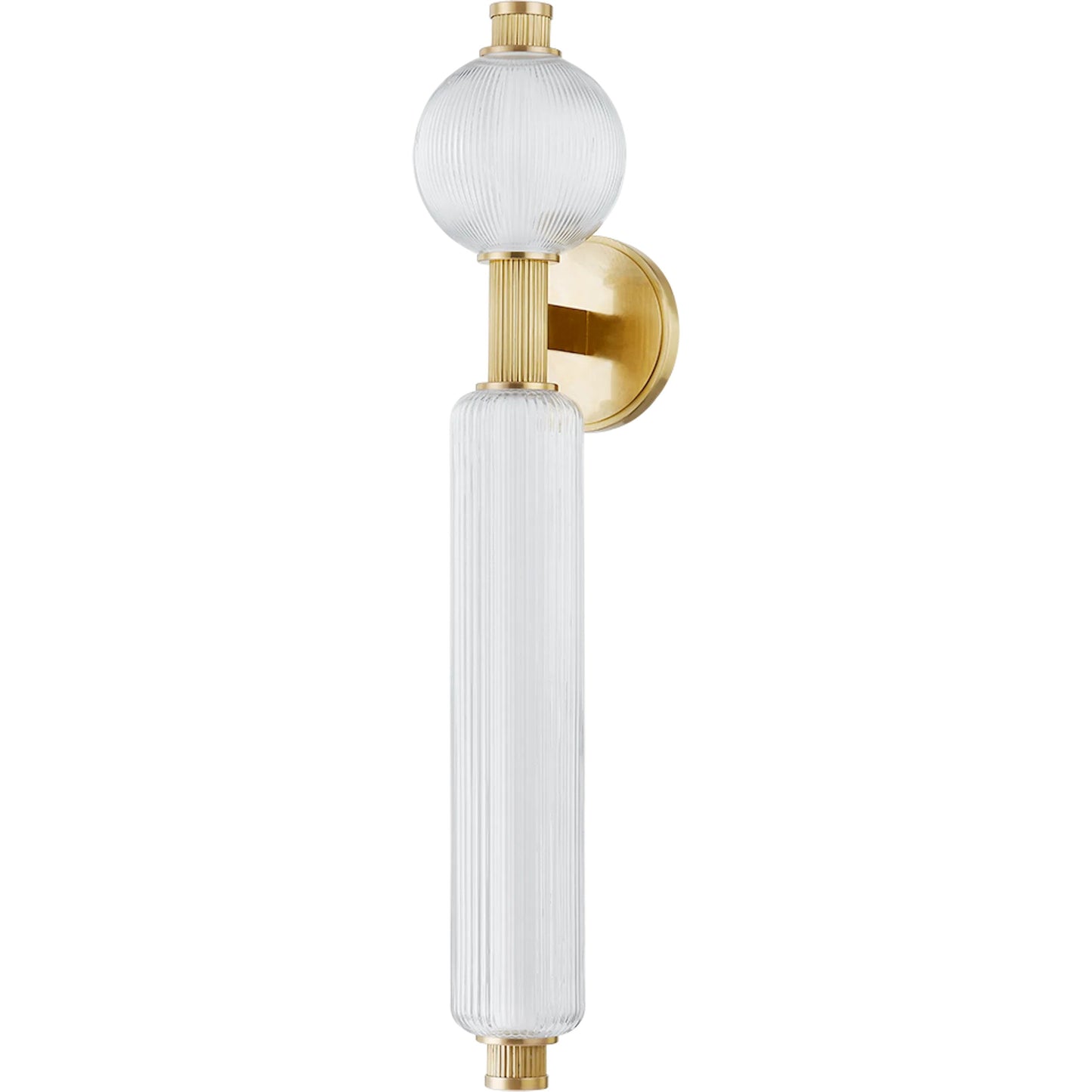 000 SI-2327730 | Primary Silo | Atom Wall Sconce by Corbett in vintage brass. Made from brass in a modern style.