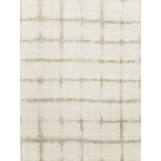 Chroma 4522 Rug by Exquisite Rugs in ivory/silver. Made from ivory in a unique style.