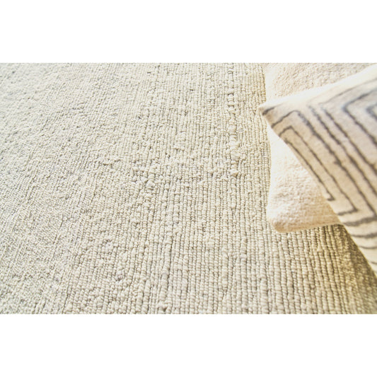 Merino Wool Rug - Light Silver by Exquisite Rugs in light silver. Made from merino wool in a unique style.