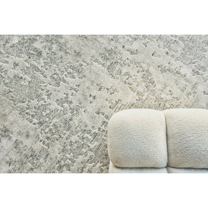 Cosmo Rug - White by Exquisite Rugs in white. Made from new zealand wool, bamboo silk in a unique style.