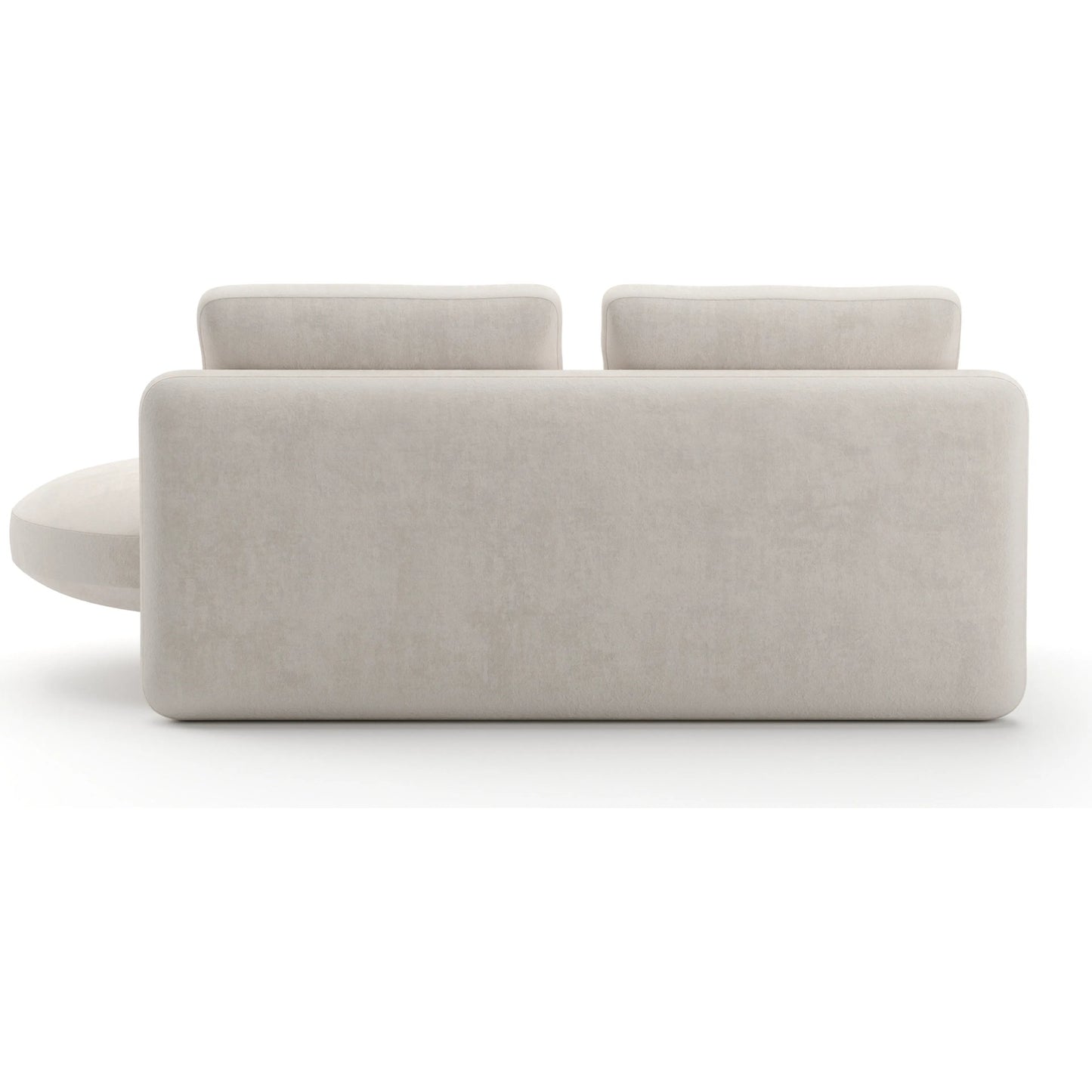 007 SI-2462230 | Additional Silo | Overlap Armless Bumper by Caracole. Made from stone in a transitional style.