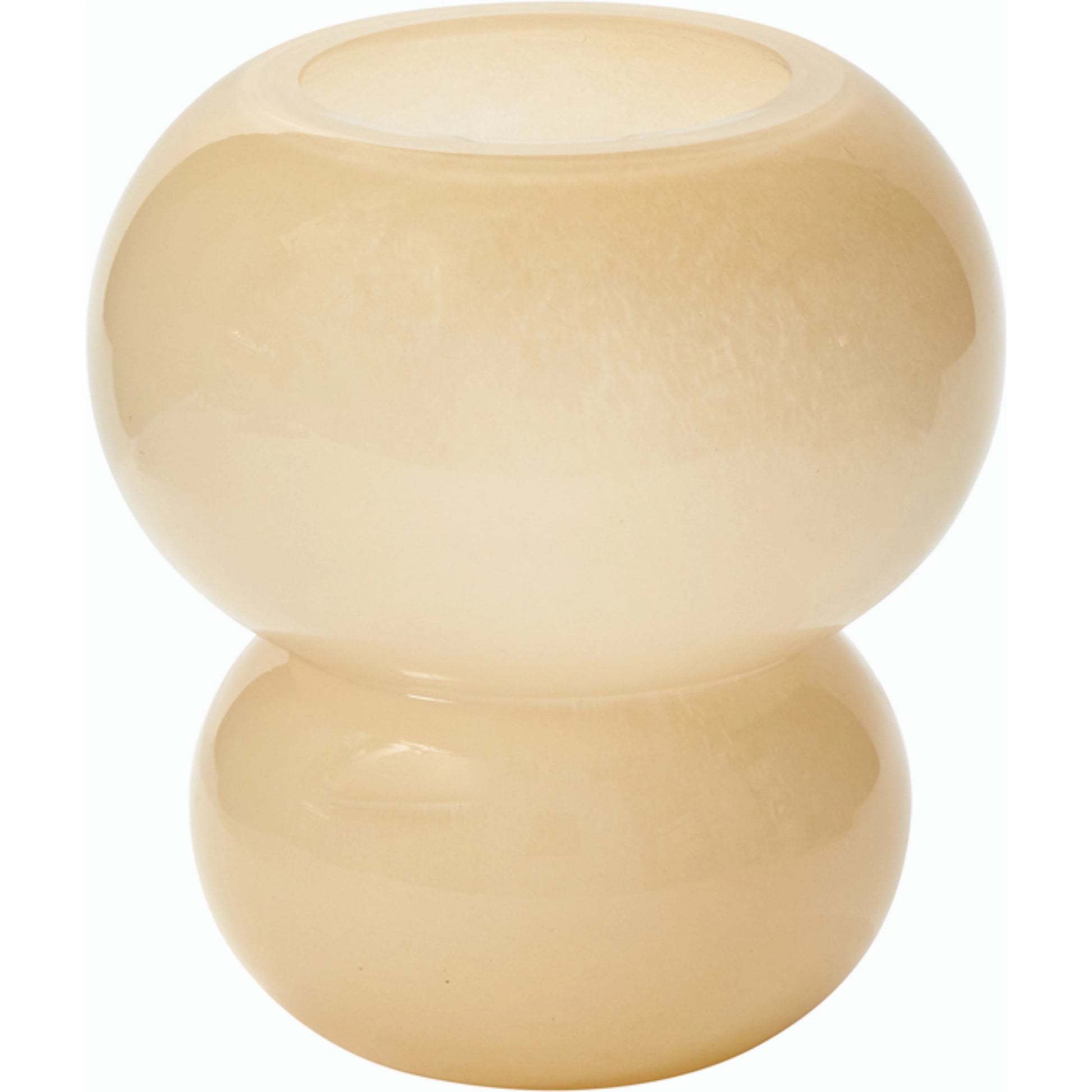 Pollinator Vase by Accent Decor in yellow. Made from glass in a modern style.