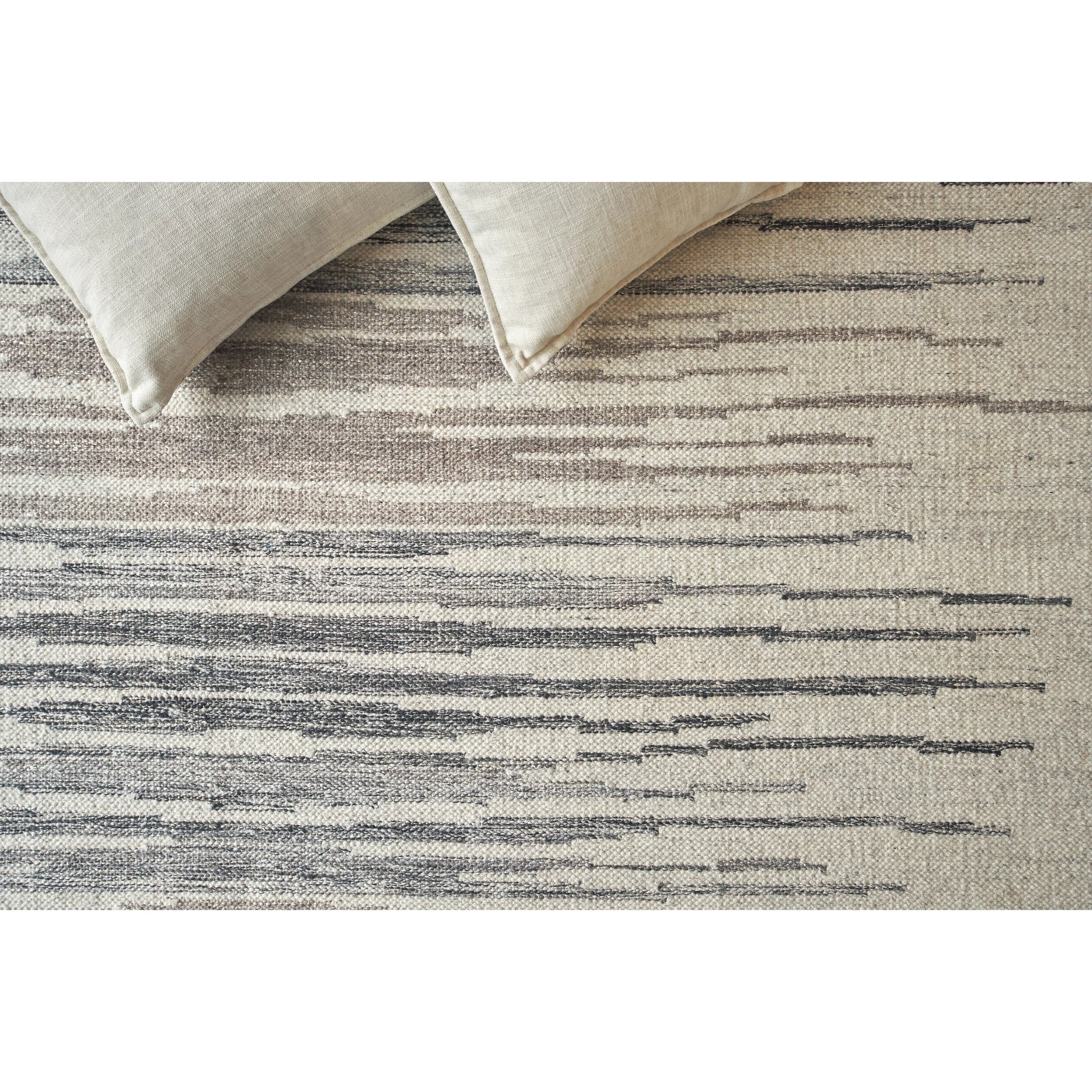 Scandinavian Rug by Exquisite Rugs in ivory, blue, gray. Made from new zealand wool in a unique style.