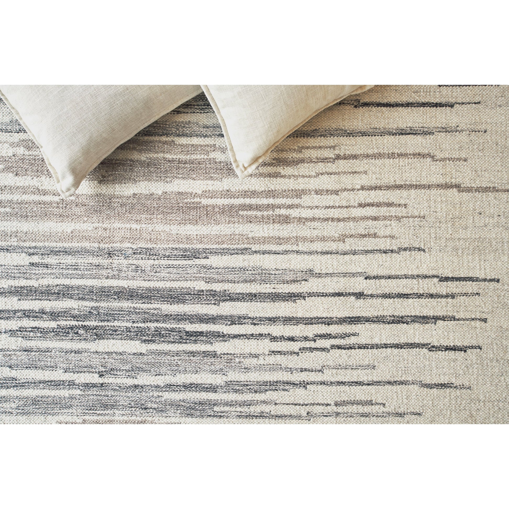 Scandinavian Rug by Exquisite Rugs in ivory, blue, gray. Made from new zealand wool in a unique style.