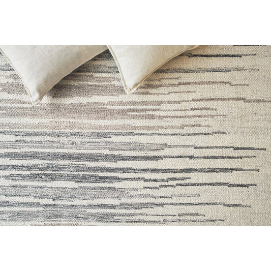 Scandinavian 4569 Rug by Exquisite Rugs in ivory/blue/gray. Made from ivory in a unique style.