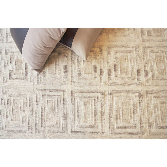 Scandinavian 4589 Rug by Exquisite Rugs in beige. Made from new zealand wool in a unique style.