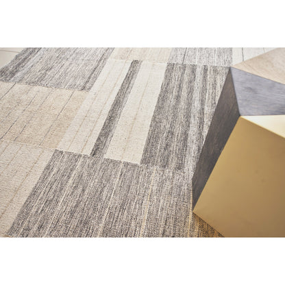 Scandinavian 4591 Rug by Exquisite Rugs in taupe, gray. Made from new zealand wool in a unique style.