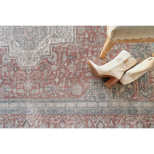 Heritage Rug - Rust, Beige by Exquisite Rugs in rust/beige. Made from unique in a unique style.