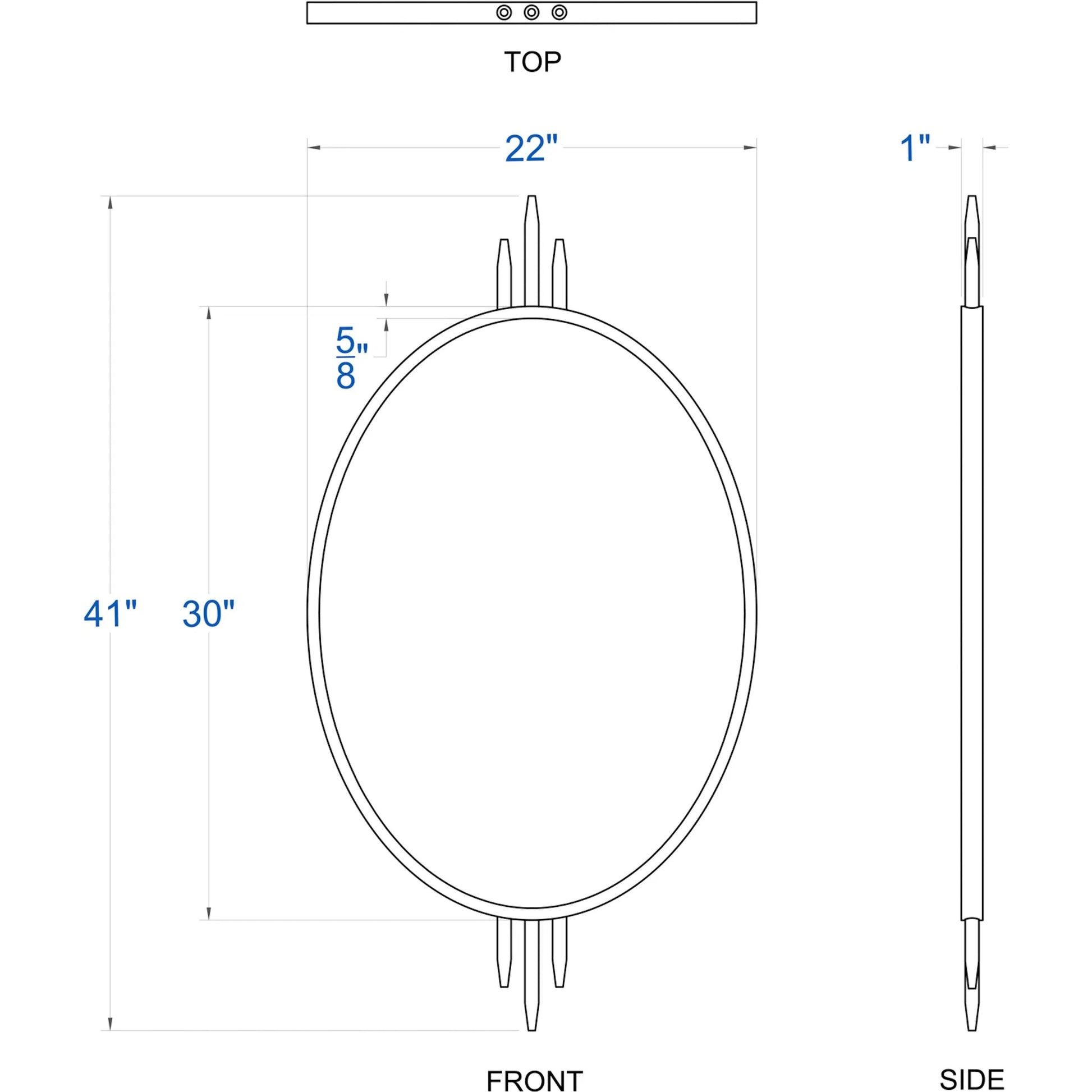 Propaganda Oval Wall Mirror by Varaluz. Made from unique in a modern style.