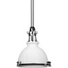 White, Polished Nickel / 9.88" x 6.25", White, Polished Nickel