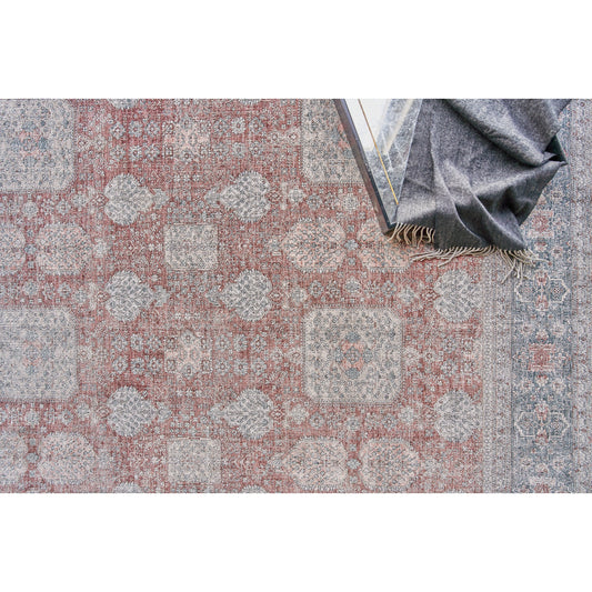 Heritage 4613 Rug by Exquisite Rugs in red/navy. Made from unique in a unique style.