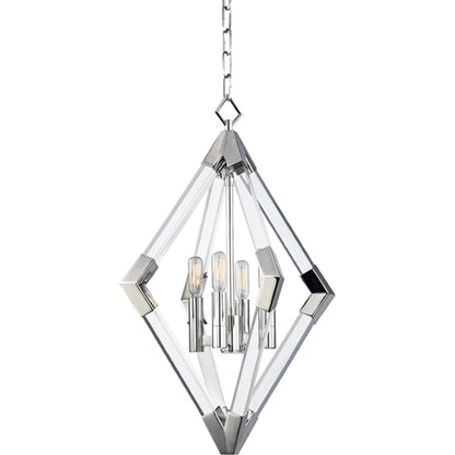 Lyons Pendant by Hudson Valley in aged brass. Made from steel in a modern style.