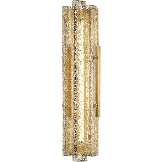Carnelian Wall Sconce by Corbett in vintage brass. Made from brass in a unique style.
