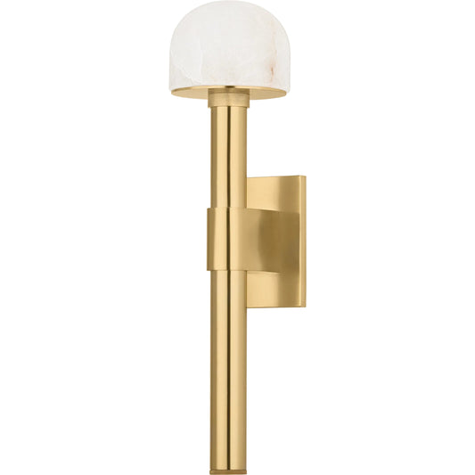 Bellvale Wall Sconce by Hudson Valley in aged brass. Made from steel in a unique style.