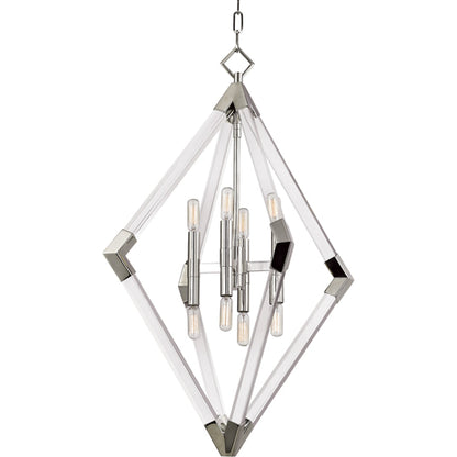 Lyons Pendant by Hudson Valley in aged brass. Made from steel in a modern style.
