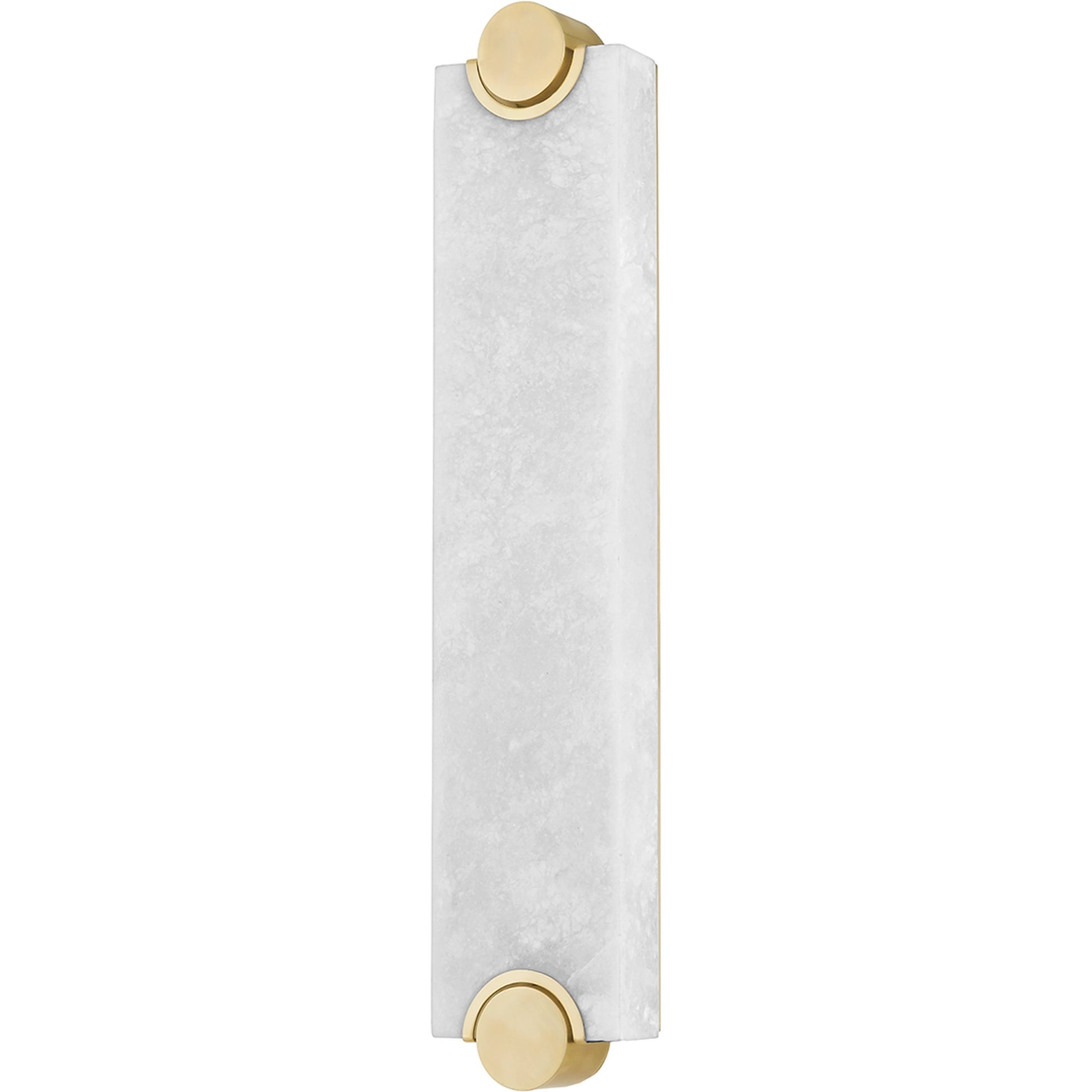 Brant Wall Sconce by Hudson Valley in aged brass. Made from brass in a modern style.
