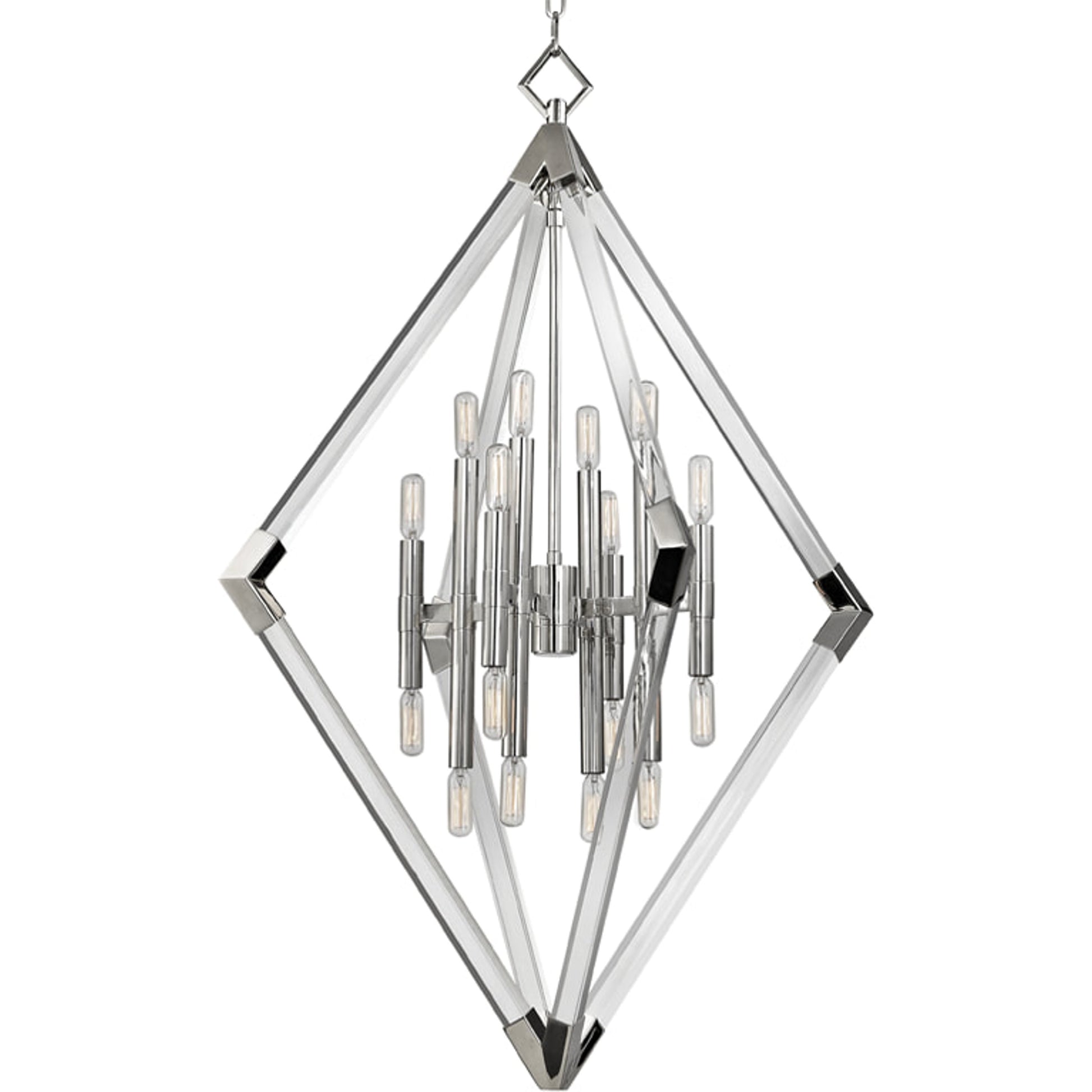 Lyons Pendant by Hudson Valley in aged brass. Made from steel in a modern style.