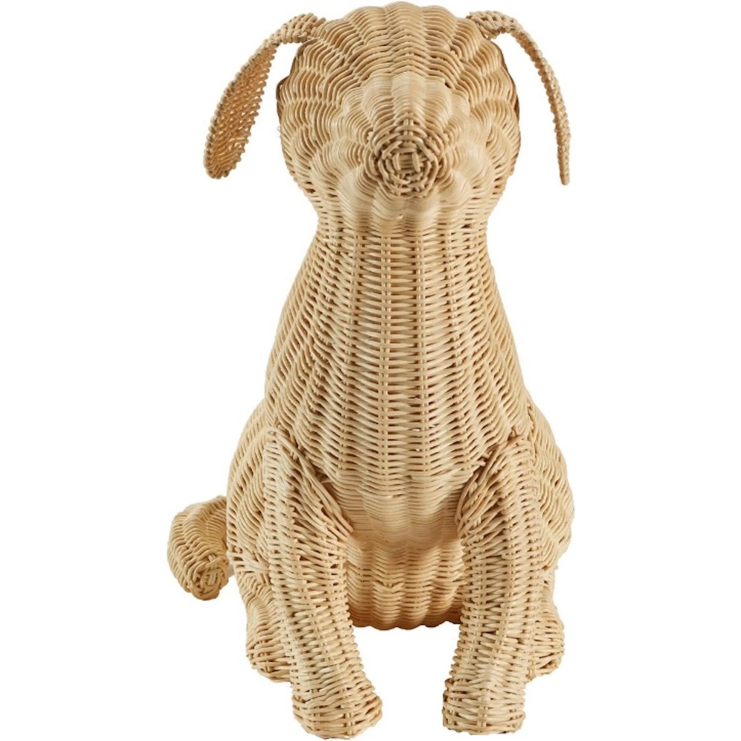 003 SI-2334941 | Additional Silo | Potcake Wicker Dog by Chelsea House in brown. Made from unique in a rustic style.