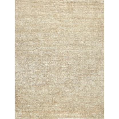 Plush 4633 Rug by Exquisite Rugs in gold. Made from bamboo silk, mohair in a unique style.