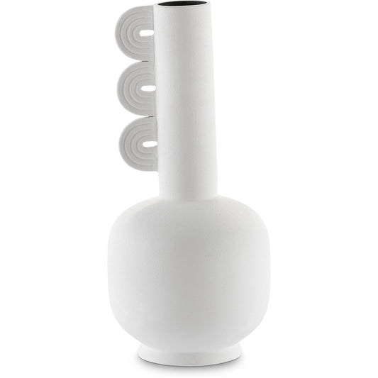 Happy 40 Three Wings Vase by Currey and Company. Made from ceramic in a modern style.