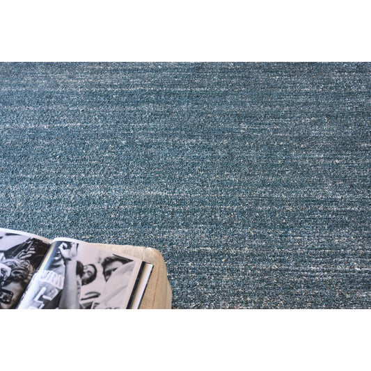 Plush 4635 Rug by Exquisite Rugs in gray. Made from bamboo silk and mohair wool in a unique style.
