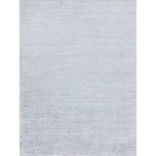 Plush 4640 Rug by Exquisite Rugs in chrome. Made from bamboo silk, new zealand wool in a unique style.