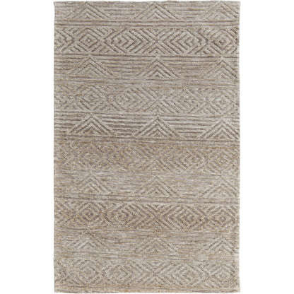 Colton Geometric Rug - 8791F by Feizy in tan, ivory, brown. Made from polyester in a unique style.