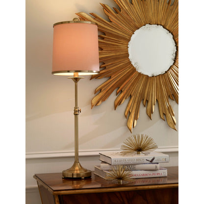 Adjustable Table Lamp by Wildwood in antique brass patina. Made from other: metal in a transitional style.