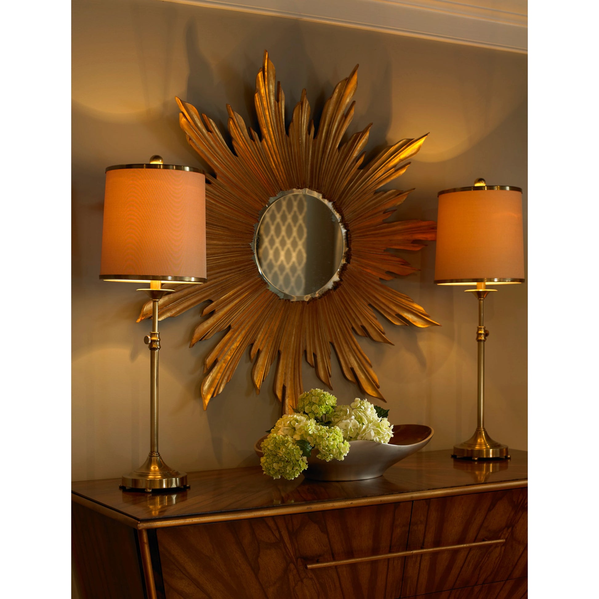 Adjustable Table Lamp by Wildwood in antique brass patina. Made from other: metal in a transitional style.