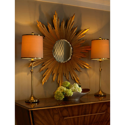 Adjustable Table Lamp by Wildwood in antique brass patina. Made from other: metal in a transitional style.