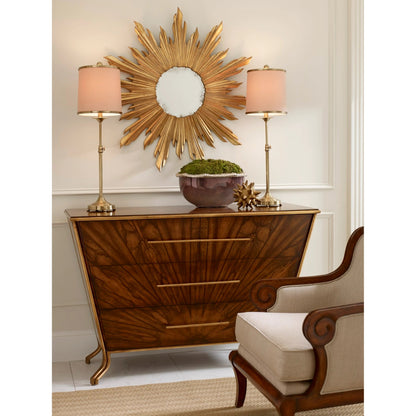 Adjustable Table Lamp by Wildwood in antique brass patina. Made from other: metal in a transitional style.