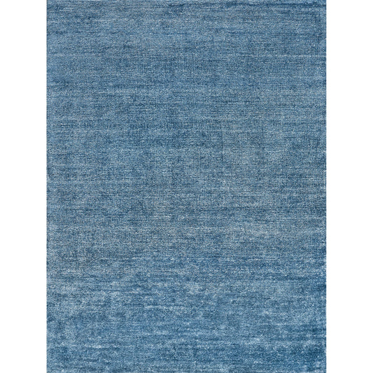 Plush 4662 Rug by Exquisite Rugs in light blue. Made from bamboo silk and mohair wool in a unique style.