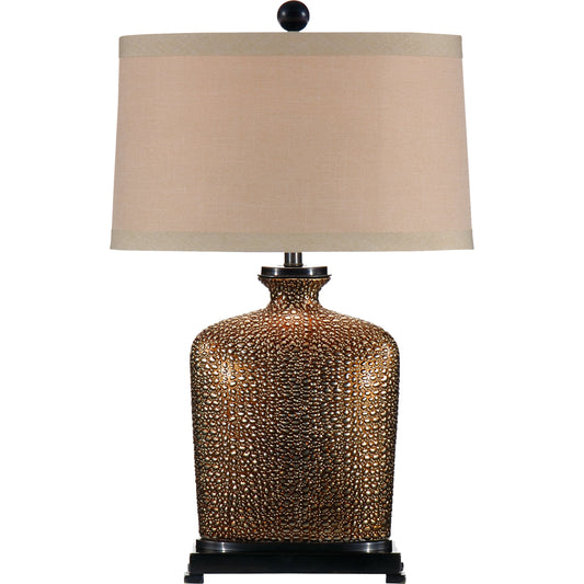 Bradford Lamp by Wildwood in gold, black. Made from ceramic, porcelain in a eclectic & global style.