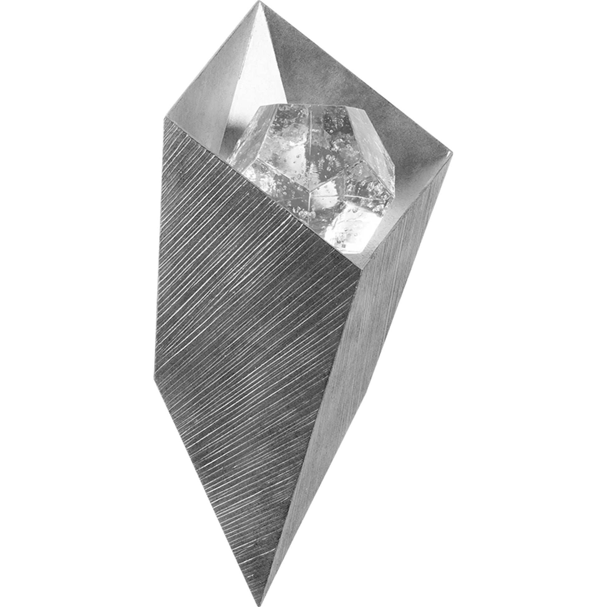 Conch Wall Sconce by Corbett in vintage gold leaf. Made from iron in a modern style.