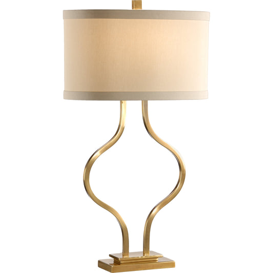 Brass Bow Lamp by Wildwood in gold. Made from other: metal in a transitional style.