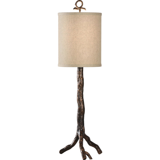 Oakley Lamp by Wildwood in brown. Made from other: metal in a rustic style.