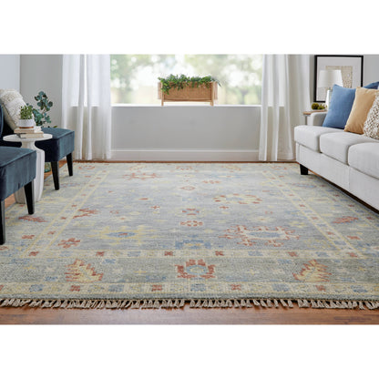 Fillmore Traditional & Botanical Rug - FIL6954F by Feizy in blue, taupe, gray. Made from wool in a unique style.