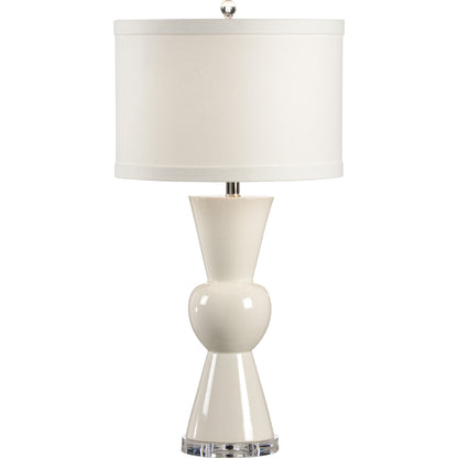 Mildred Lamp by Wildwood in orange glaze, clear. Made from ceramic, porcelain in a modern style.