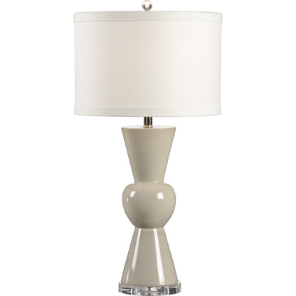 Mildred Lamp by Wildwood in orange glaze, clear. Made from ceramic, porcelain in a modern style.
