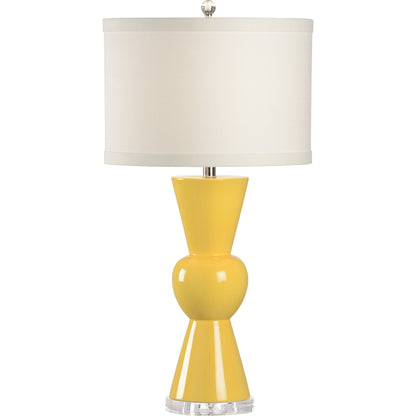 Mildred Lamp by Wildwood in orange glaze, clear. Made from ceramic, porcelain in a modern style.